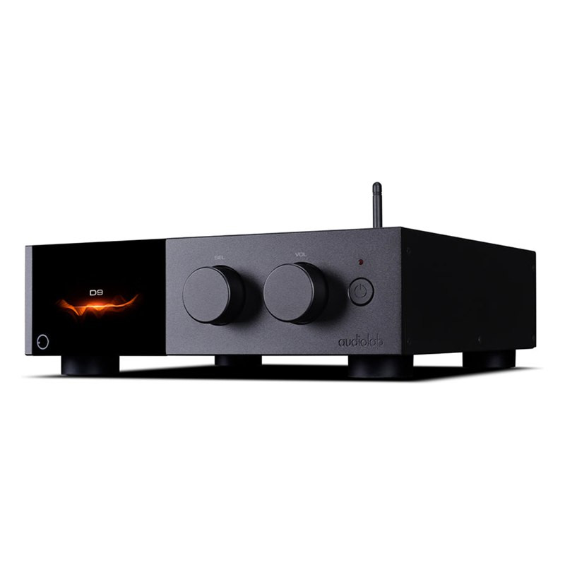Audiolab D9 negro en vista de tres cuartos