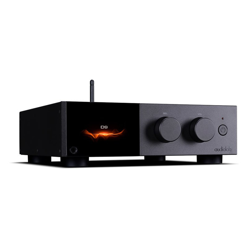 Audiolab D9 negro desde el otro lado