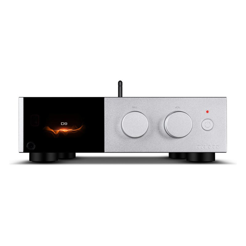 Audiolab D9, frontal del D9 plata