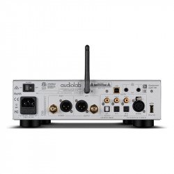 Audiolab D9, panel trasero del D9 plata