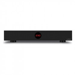 Audiolab DC Block 6, frontal del DC Block 6 negro con el voltímetro