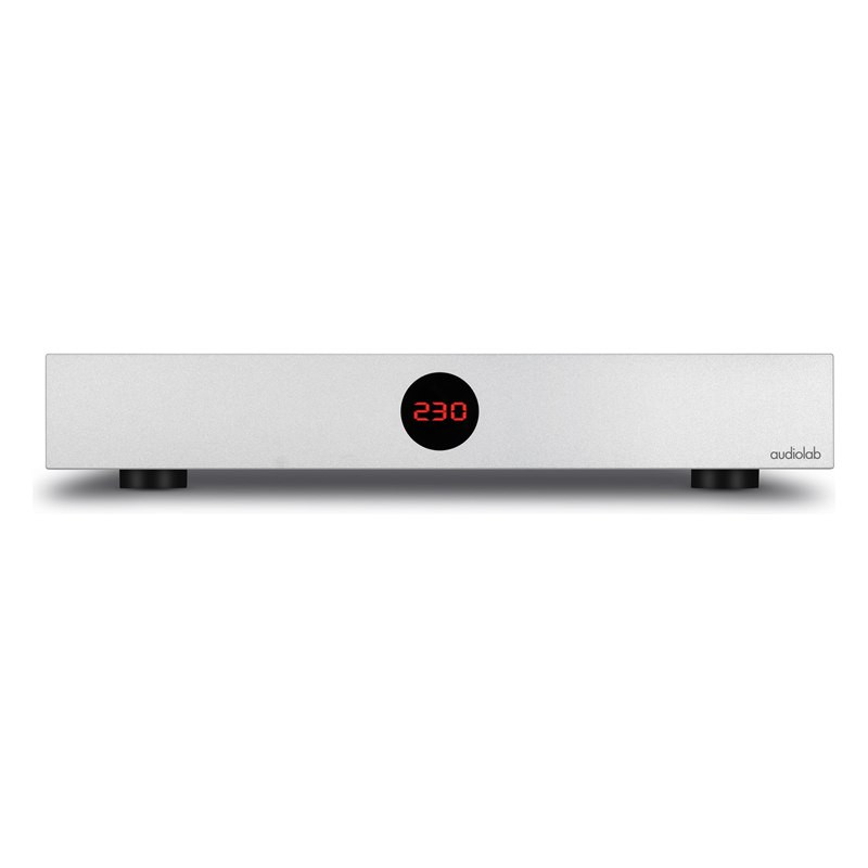 Audiolab DC Block 6, frontal del DC Block 6 plata