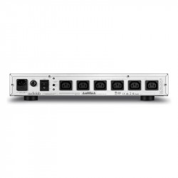 Audiolab DC Block 6, trasera del DC Block 6 plata