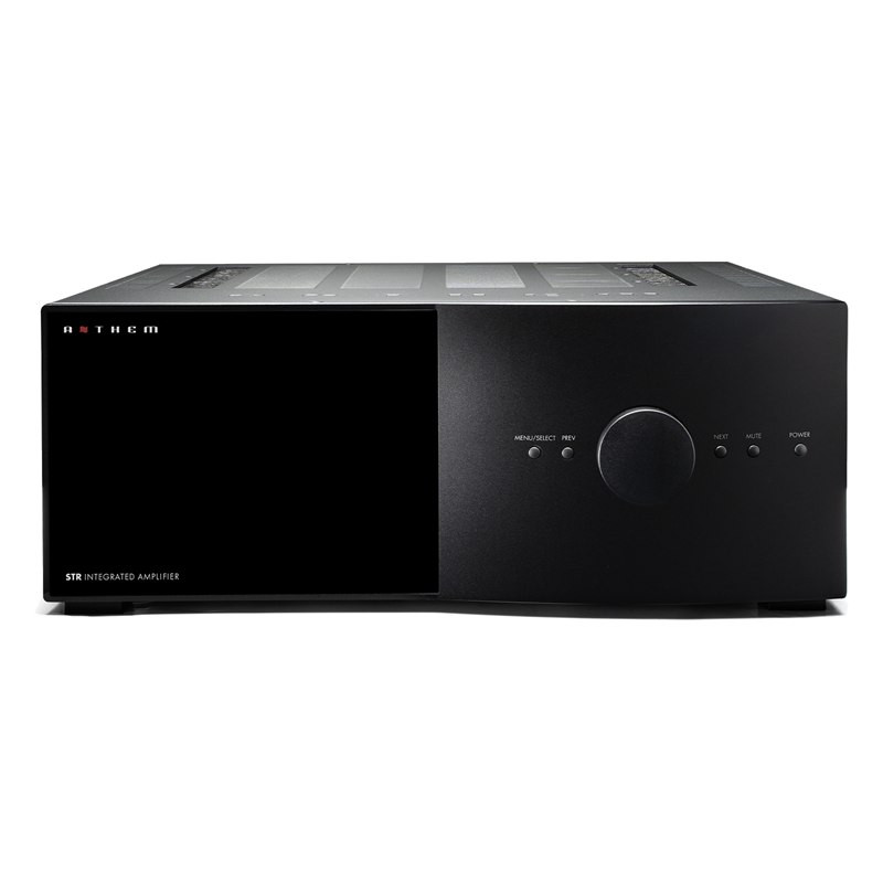Anthem STR Integrated, frontal en negro