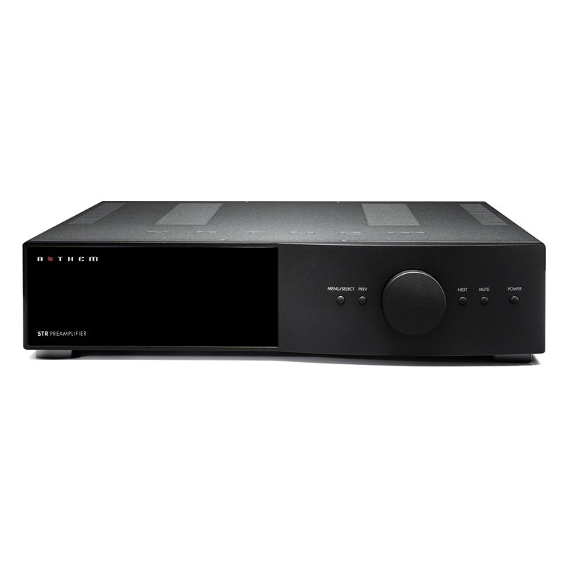 Anthem STR Preamplifier, frontal en negro