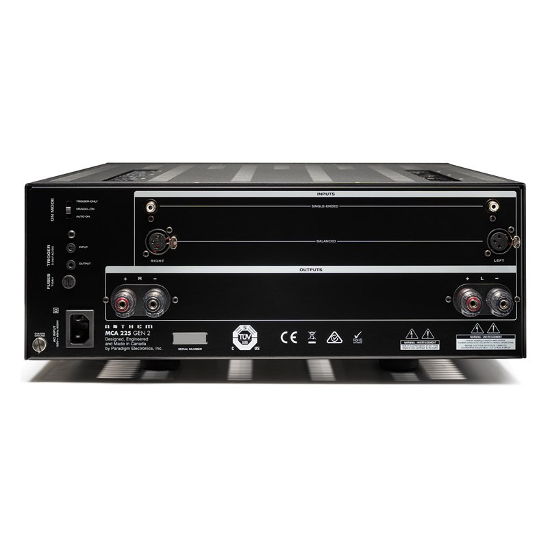 Anthem MCA 225 Gen 2, panel trasero
