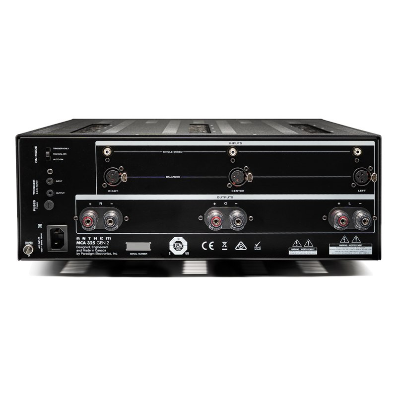 Anthem MCA 325 Gen 2, panel trasero