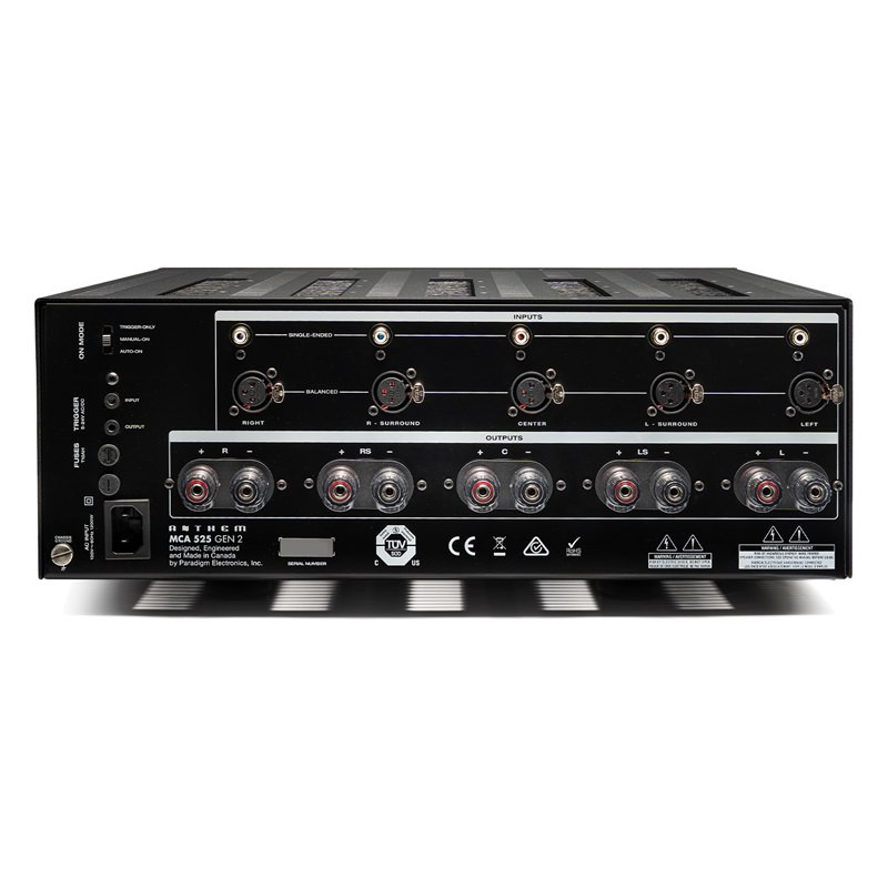 Anthem MCA 525 Gen 2, panel trasero