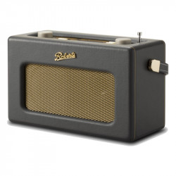 Roberts Revival iStream 3L, vista frontal, gris carbón
