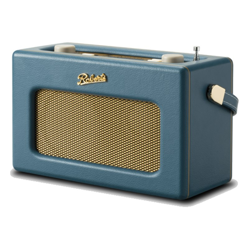 Roberts Revival iStream 3L, vista frontal, azul petróleo