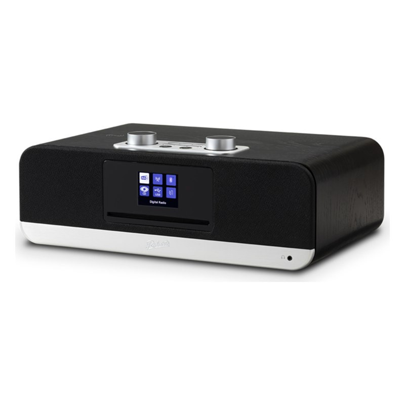 Roberts Blutune 300L, vista de tres cuartos, negro
