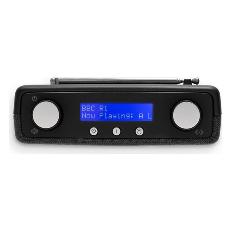 Roberts Play 11, panel superior con la pantalla, negro