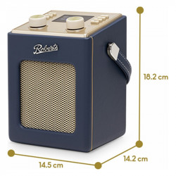 Roberts Revival Mini 2, medidas, azul medianoche