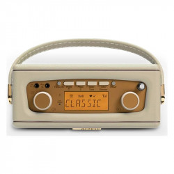 Roberts Revival Uno BT, panel superior con la pantalla, crema