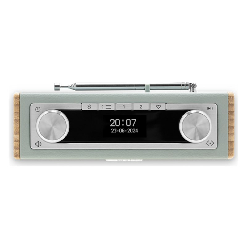 Roberts Rambler Uno, panel superior con la pantalla, azul celeste