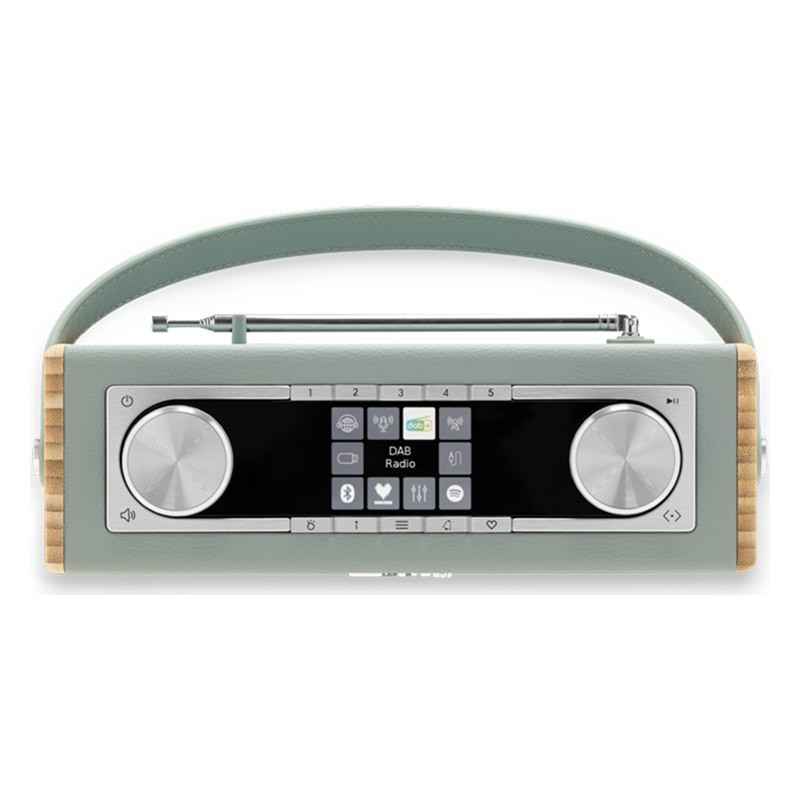 Roberts Rambler Max, panel superior con la pantalla, azul celeste