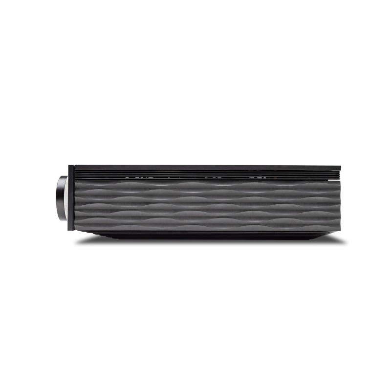 Cambridge Audio EVO 75 — reproductor todo en uno Hi-Fi — vista lateral paneles imitación carbono
