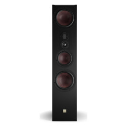 DALI Opticon 8 mk2, vista frontal sin rejilla, negro