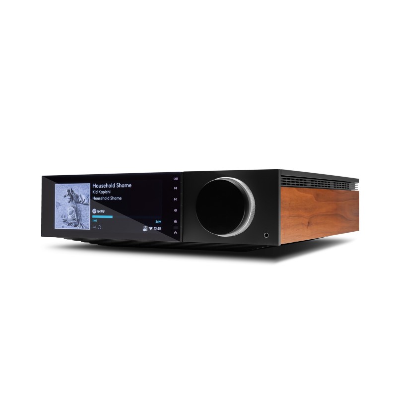 Cambridge Audio EVO 75 — reproductor todo en uno Hi-Fi — vista frontal lateral