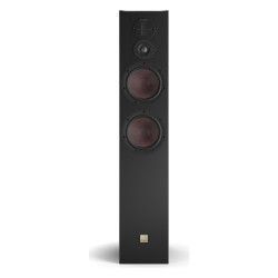 DALI Opticon 6 mk2, vista frontal sin rejilla, roble tabaco