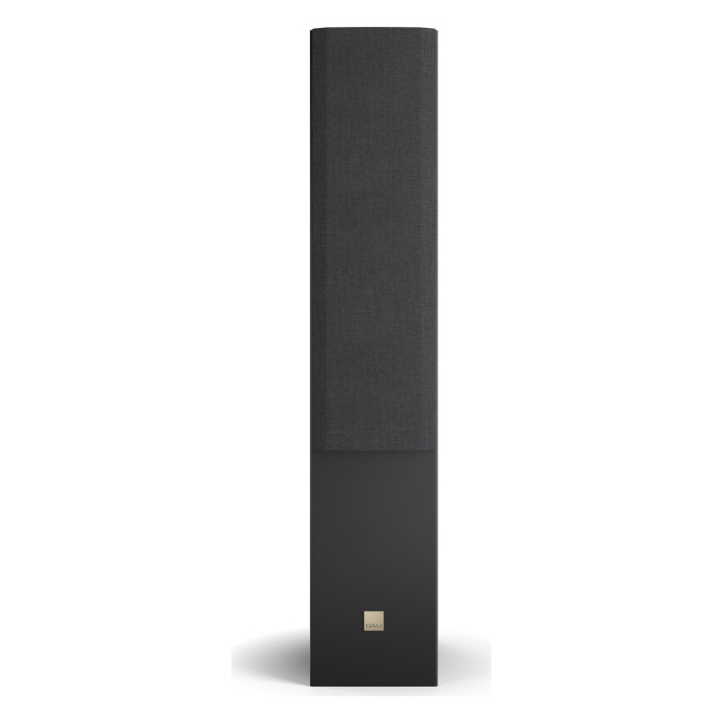 DALI Opticon 6 mk2, vista frontal con rejilla, roble tabaco