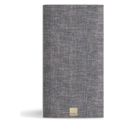 DALI Opticon 2 mk2, vista frontal con la rejilla gris claro, blanco