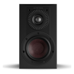 DALI Opticon 1 mk2, vista frontal sin rejilla, negro