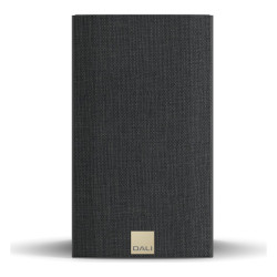 DALI Opticon 1 mk2, vista frontal con rejilla, roble tabaco