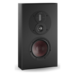 DALI Opticon LCR mk2, vista de tres cuartos sin rejilla, en vertical, negro