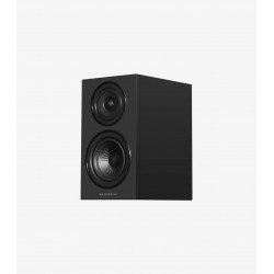 Wharfedale Diamond 12.1i en negro vista de tres cuartos sin rejilla