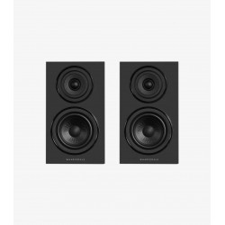 Pareja Wharfedale Diamond 12.1i en negro frontal sin rejilla
