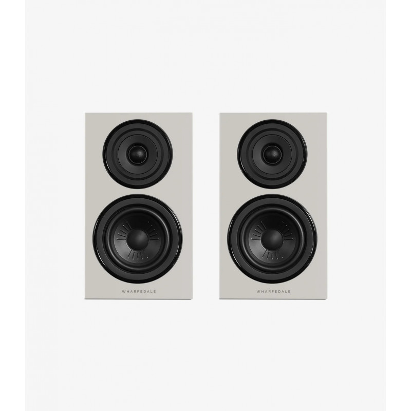 Pareja Wharfedale Diamond 12.1i en gris frontal sin rejilla