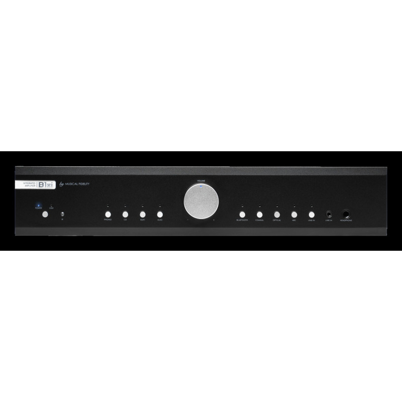 Musical Fidelity B1xi, vista frontal en negro