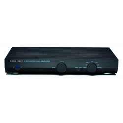 Musical Fidelity A1, vista frontal en negro