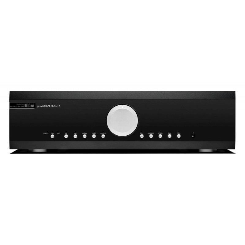 Musical Fidelity M6xi, vista frontal en negro