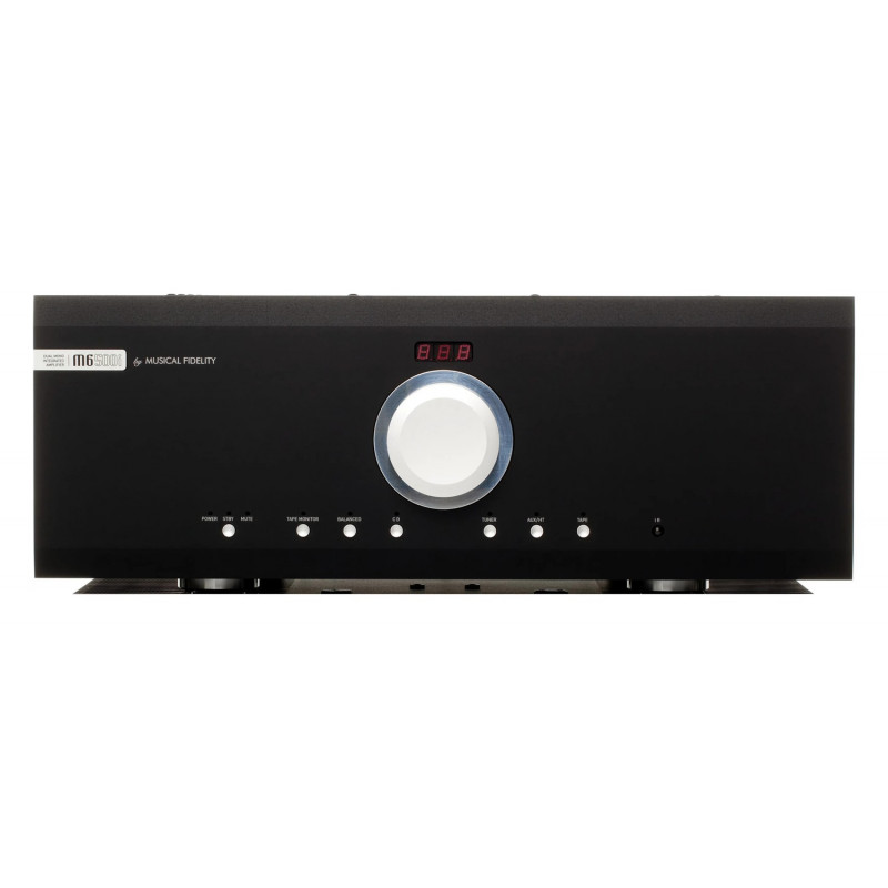 Musical Fidelity M6si500, vista frontal en negro