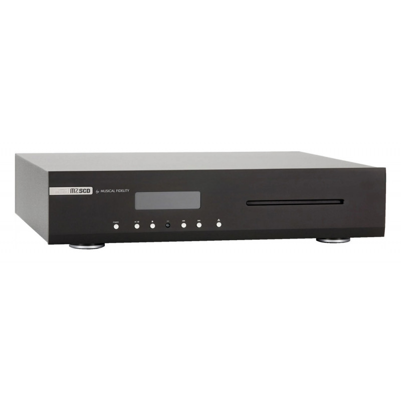 Musical Fidelity M2S cd, vista en ángulo en negro