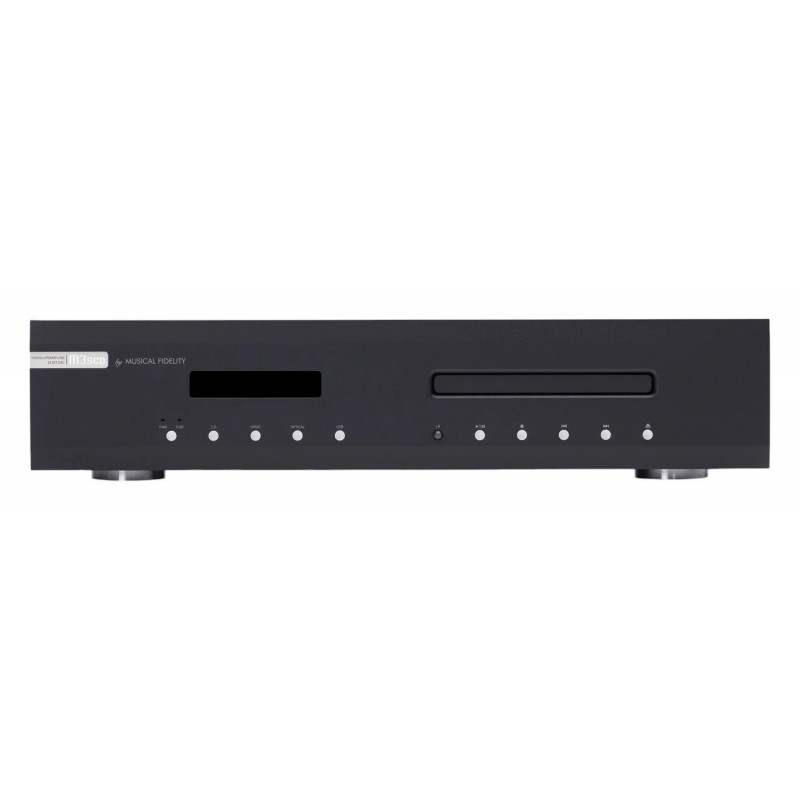 Musical Fidelity M3S cd, vista frontal en negro