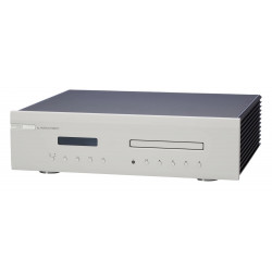Musical Fidelity M6S cd, vista en ángulo en plata