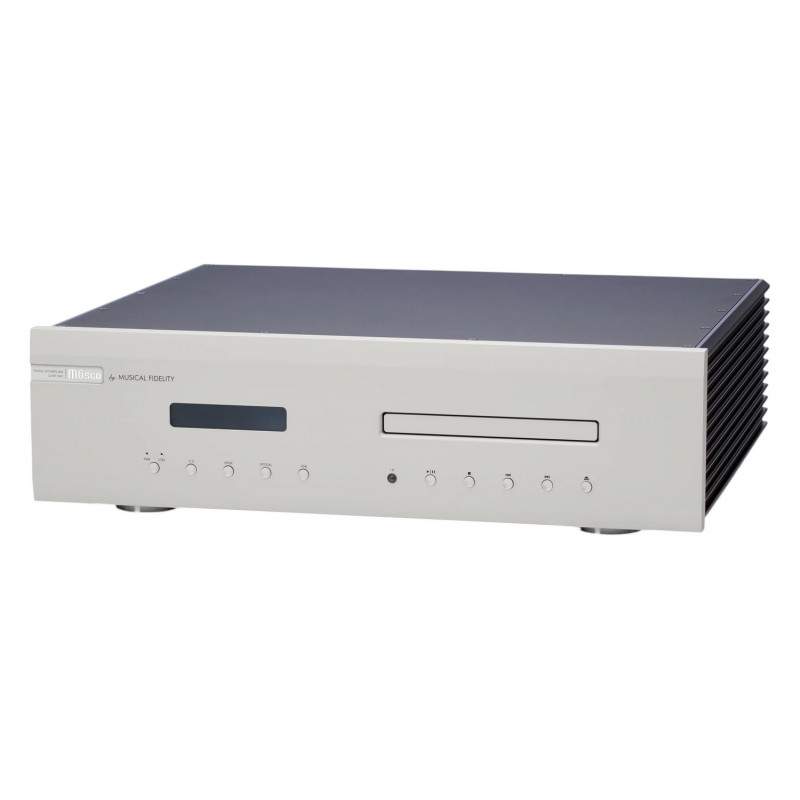 Musical Fidelity M6S cd, vista en ángulo en plata