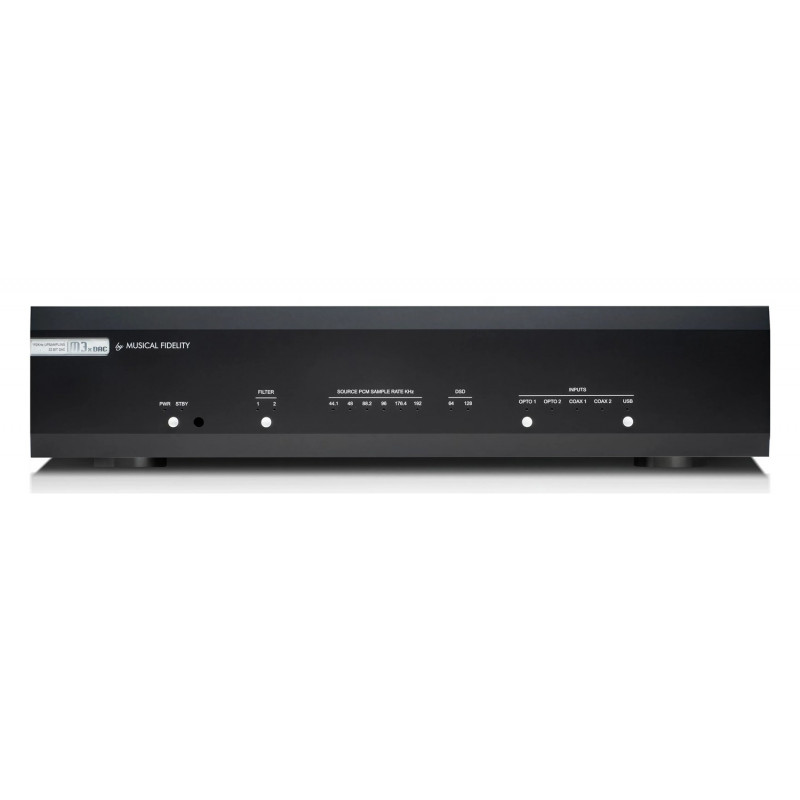Musical Fidelity M3X DAC, vista frontal en negro