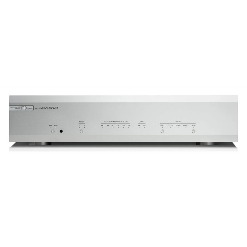 Musical Fidelity M3X DAC, vista frontal en plata