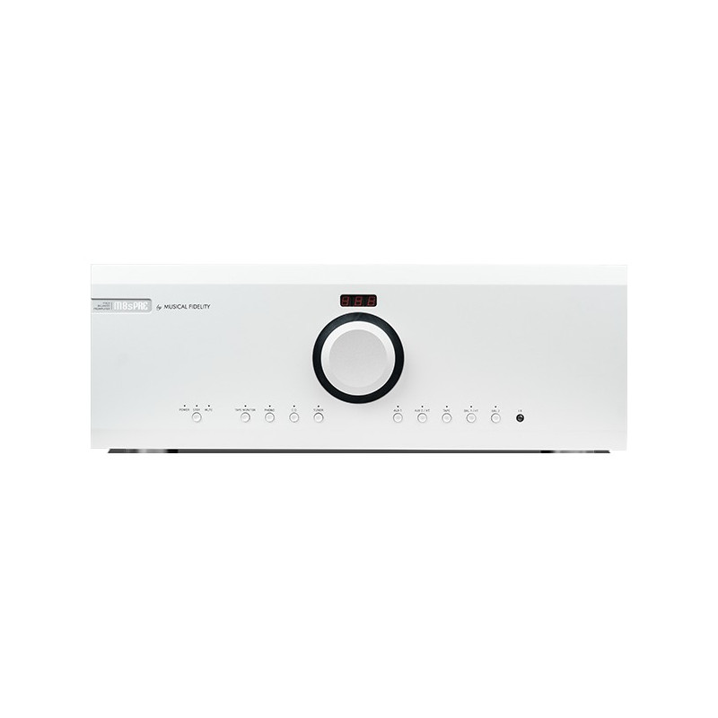Musical Fidelity M8s PRE, vista frontal en plata