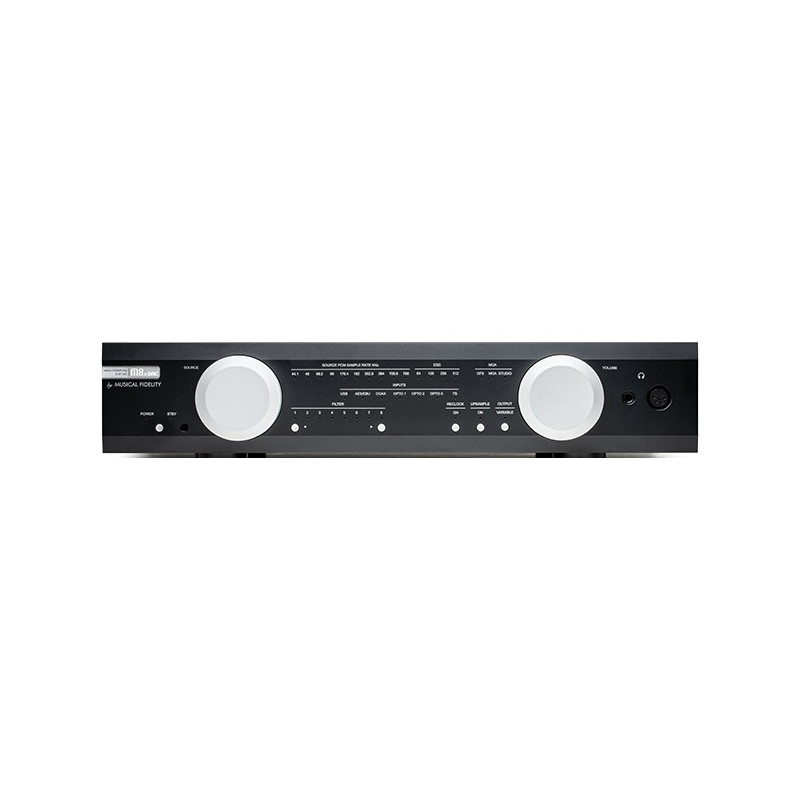 Musical Fidelity M8x DAC, vista frontal en negro