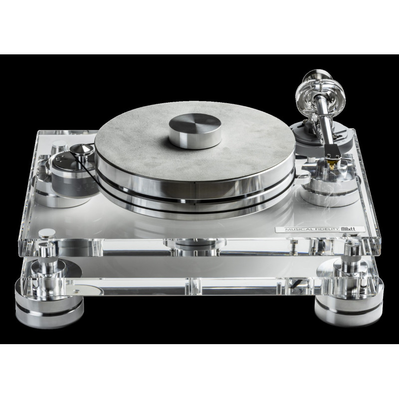 Musical Fidelity M8xTT, giradiscos en ángulo, con doble chasis de acrílico