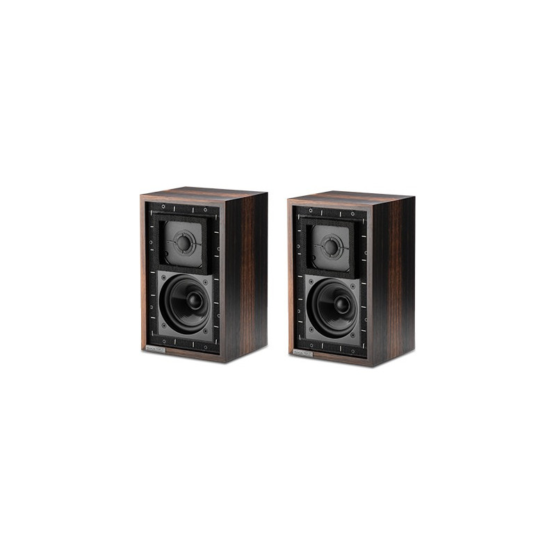 Musical Fidelity LS3/5A, pareja en palisandro, vista frontal