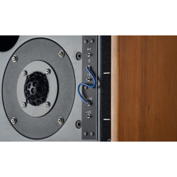 Musical Fidelity LS5/9, detalle del tweeter y los puentes de ajuste de agudos