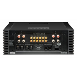 Musical Fidelity Nu-Vista 600.2, conexiones traseras, negro