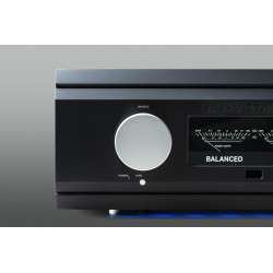 Musical Fidelity Nu-Vista 800.2, detalle del frontal y el selector de entradas