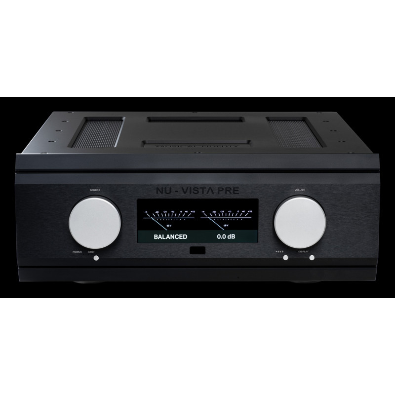 Musical Fidelity Nu-Vista PRE, frontal negro